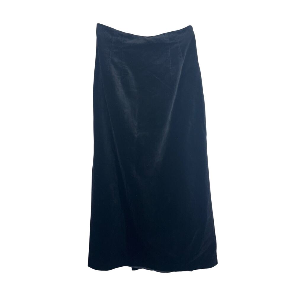 Vintage Laura Ashley Black Velvet Skirt Vintage Size 12 (runs small) - Picture 7 of 13